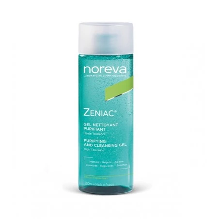 Le gel nettoyant Zeniac, produit par Noreva. Prix Maroc