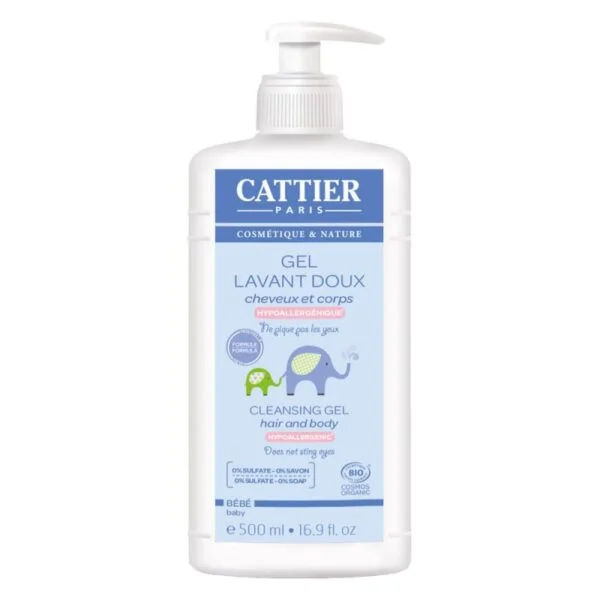 Le gel lavant doux bébé cattier