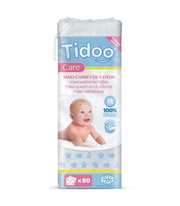 Carrés de coton bio Tidoo Maxi