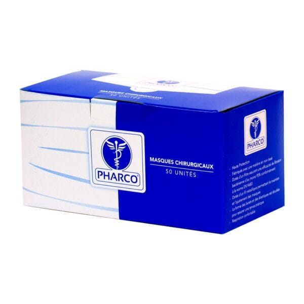 Pharco Masques Chirurgicaux Bleu