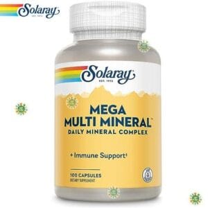 Solaray Mega Multi Mineral Sans Fer