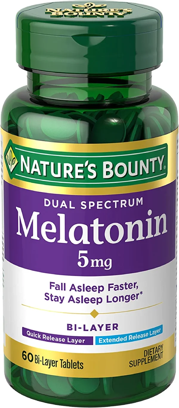 Nature's Bounty Melatonin 5 Mg Dual Spectrum