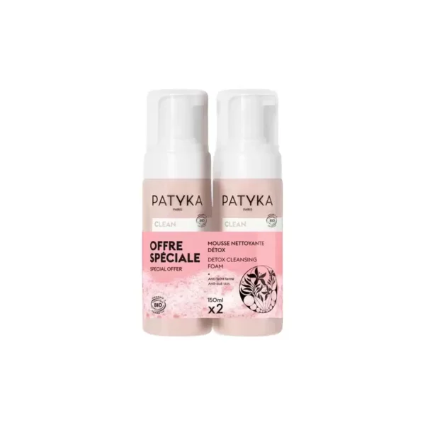Patyka Clean Duo Mousse Nettoyante Détox x2