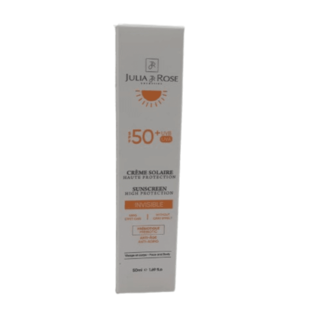 Julia & Rose Creme Solaire Invisible Aux Prebiotiques Spf50+